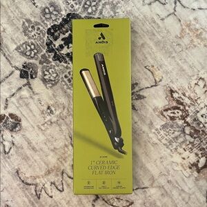 ANDIS 1” CERAMIC CURVED EDGE FLAT IRON